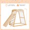 Costway 6-in-1 Wood Jungle Gym Montessori Climbing Play Set with Double-sided Ramp Colorful